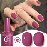 10ML Gel Nail Polish Solid Color Glass Gel Varnish Nail Art Gel Spring Summer Gel Nail Soak Off UV Gel Gel Vernis