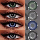 Contact Lenses 1Pair of Black Colored Contacts for Small Pupil Eyes Makeup Lens Fashion Cosmetics Lenses Half Yearly