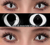 Cosplay Colored Contact Lenses Crazy White Lenses Red Anime Contacts Halloween Beauty Makeup Lens Black Eyes Contacts