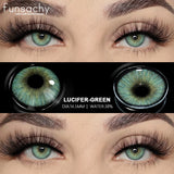 0~-6.00 Myopia Lenses 1 Pair Colored Contact Lenses with Degree Natural Eye Contact Prescription Lens Fashion Lenses