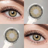 2Pcs NEW Colored Contact Lenses Large Diameter 14.5mm Brown Blue Beauty Pupils Gray Eyes Makeup Lens Fast Shiping