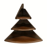 Space Saving Corner Shelf Organizer Wooden Cup Holder for Kitchen Office Cafe Countertop Storage Rack Desktop Organization