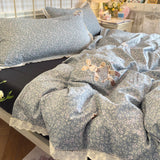 Floral Bed Sheets Set Simple Princess Duvet Cover Bedding Set постельное белье Set Room Decoration Bed Cover Set
