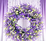 Artificial flowers simulation green plants all over the sky lavender Valentine's Day simulation garland home decoration artifici