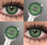 1 pair Fashion Makeup Beauty Contacts Lenses Soft Yearly Blue Green Contacts Eyes Color Lenses Colored Soft Lens Pupils