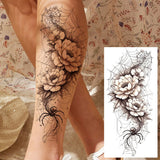1 Sheet Realistic Flying Birds Flowers Temporary Tattoos For Women Girls Waterproof Long Lasting Fake Tattoo Sticker 3D Body Art
