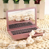 Hot Sale 1X High Quality Portable Creative Mirror Mini Makeup Mirror For Apple Notebook Macbook Air Apple Computer