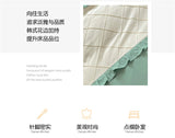 Princess Style Girls Bedding Set Ruffle Duvet Cover With Lace Korean Four Piece Set Quilt Cover Pillowcase Wedding Bedroom Decor