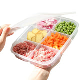 4/5/6 Grid Refrigerator Food Storage Box Food Organizer Ginger Onion Garlic Dispenser Household Food Storage Containers