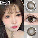 2PCS New Product Colored Contact Lenses Korean Lenseses Soft Lens Eye Beauty Pupil ﻿Black Brown Lense ﻿