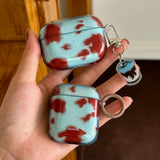 Cartoon Cute Amber Blue Clear Soft Earphone Case For AirPods 4nd Air Pods 3 Pro 2 With Keychain Fall Prevention Protective Cover