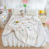 New Latex Summer Mat Summer Quilt Four-Piece Washable Summer Fabric Cooling Mattress Dormitory Soft Seat