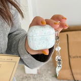 Cartoon Cute Light Blue Dolphin Soft Silicone Headphone Protection Case For AirPods Pro 2 Air Pods 1 2 3 4 Cover With Pendant