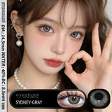 1pair Color Contact Lenses with Eyes Natural Blue Contact Lenses Brown Pupils Beauty Gray Lenses Yearly Green Contacts
