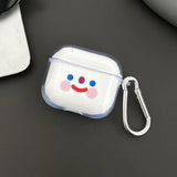 Transparet Cherry Smile Silicone Case For AirPods 4 2024 Earphone Cover for Apple Airpod Pro 1 2 3 4th Gen Protective Case Hook