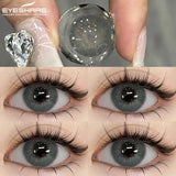 1 Pair Blue Colored Contact Lenses for Eyes Natural Brown Contact Lenses Fashion Lenses Brown Eye Lens Softlenses