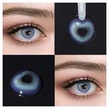 Colored Contact Lenses Blue Milky Gray Pink Brown Color Contacts Eye Lens Eyes Half Year 2Pcs