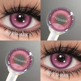 1 Pair Pink Cosplay Contact Lenses for Eyes Lenses Anime Lenses Anime Accessories Lenses Purple Lenses Red Lens