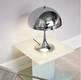 Chrome Metal Table Lamp