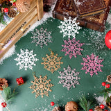 3/6/12Pcs Christmas Decoration Snowflake Hanging Christmas Tree Pendant for Home Decor Party Supplies Navidad New Year Ornament