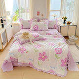 new skin-friendly washed cotton summer quilt printing air conditioner quilt summer cool quilt machine wash single double