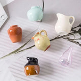 Ceramic Vase Fridge Stickers DIY Excluding Plants Mini Plant Vase Exquisite Three-dimensional Refrigerator Magnets Gift