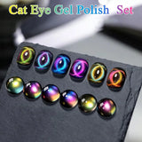Purple Cat Eye Gel Polish Bright Magnetic Nail Gel Soak Off UV LED Semi Permanent Varnish Nail Art DIY Popular Color