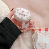 1pc Cartoon For Redmi Buds 5 Pro Case Transparent Fashion flower pattern Keychian Silicone Earphones Cover redmi buds 5Pro