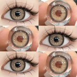1 Pair Color Contact Lenses for Eyes Cosmetics Blue Contact Lenses Brown High Quality Natural Contact Lenses Gray Lenses
