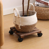 Mobile Flower Rack Flower Holder Bonsai Tray Roller Base Frame with Universal Wheels