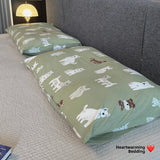 Soft Cartoon Sle Knitted Cotton Duvet Cover Pure Cotton  Fabric Small Animal Pattern Bedding Accories
