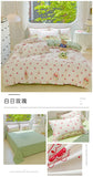 100% Cotton Four Piece Set Soft Skin-friendly Duvet Cover Set Single Couple Flower Printed Comforter Bedding Set for Adults Kids