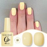 10ML Gel Nail Polish Solid Color Glass Gel Varnish Nail Art Gel Spring Summer Gel Nail Soak Off UV Gel Gel Vernis