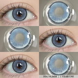 2 Pcs Colored Contact Lenses for Gray Eye Lenses Natural Gray Contact Lens Blue Contact Yearly Fashion Green Pupils