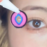 1pair Color Contact Lenses Halloween Joker Circle Lens Rail 14.5mm