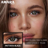 1 pair Colored Contact Lenses Natural Look Green Lenses Gray Contact color Lenses Beauty Pupil Eye Cosmetics Yearly Use