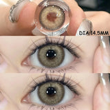 1 Pair Colored Contact Lenses for Eyes Natural Look Brown Eye Lenses Gray Contact Blue Lenses