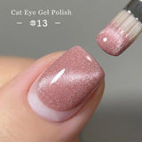 15ML Pink Crystal Cat Eye Magnetic Gel Nail Polish,  New Spring/Summer Nail Art, Pink Nail Polish