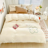 Bed Linen Comforter Sets Kids girls Duvet Cover And Sheet 3/4 pcs Bedding Set Adult Single Double Queen Size Bed Sheets Set