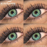 1Pair Color Lenses Colored Contact Lenses New Brown Lens Blue Eye Contacts Green Lenses Cosmetic Gray Eye Lens Yearly
