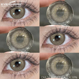 2Pcs Gray Color Contact Lenses For Eyes Natural Eye Brown Color Lens Cosmetic Soft Eye Lenses Beauty Pupils Blue Lenses