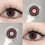 2Pcs Halloween Cosplay Color Contact Lenses for Eyes Crazy Red Anime Accessories Yellow Blue Pupilentes Fast Shipping
