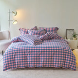 Housse de couette 220x240 Cotton Stripes Duvet Cover Button Girl's Room Skin Breathable Bedding funda nórdica Comforter Sets
