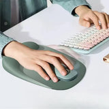 Soft Mouse Pad Wrist Support Rubber Base Mouse Pads Comfortable Gamming Wrist Pad Keyboards Acceorrises Desktop Decoration