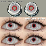 1 Pair Colored Contact Lenses Cosplay Colorful Contact Blue Eyes Contact Anime Red Lenses Halloween white Lenses