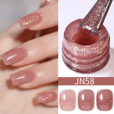 10ml Red Series Gel Nail Polish Winter Dark Red Glitter Nail Art Varnish Semi Permanent Soak Off UV LED Gel