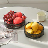 Household Iron Fruit Basket Desktop Decoration Hotel Office Snack Metal Storage Rack Crafts Coffee Table Storage Shelf Ornaments