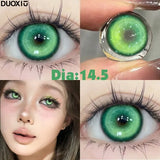 1 Pair 14.5mm Popular Colorful Contact Lenses With Prescription Myopia Lenses Cosplay Halloween Big Eye Fast Ship  Korean