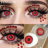 2PCS New Cosplay Colored Contact Lenses Halloween Contact Lenses Role Playing Beauty Makeup Products Enlarge Eyes Lens