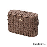 Water Hyacinth Toilet Paper Storage Baskets Large Capacity with Lids Toilet Paper Holder Durable Household Wicker Baskets
